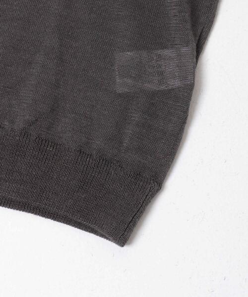 URBAN RESEARCH DOORS（アーバンリサーチドアーズ）の「Ramie High Gauge KnitVest（ベスト・メンズ・チャコールグレー/ブラウン・LARGE/MEDIUM）」の14枚目の写真