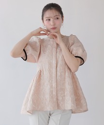 ジャガードボリューム3段フリルトップス（その他トップス）｜Fit more