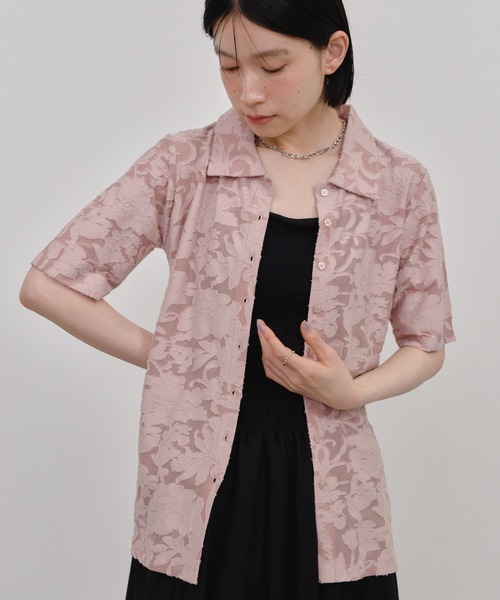 Shelly island（シェリーアイランド）の「オパールポロプルオーバーカーディガン（Tシャツ/カットソー・レディース・ホワイト/ブラック/ピンク・FREE）」の3枚目の写真