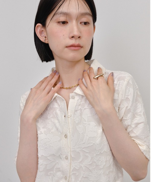 Shelly island（シェリーアイランド）の「オパールポロプルオーバーカーディガン（Tシャツ/カットソー・レディース・ホワイト/ブラック/ピンク・FREE）」の9枚目の写真