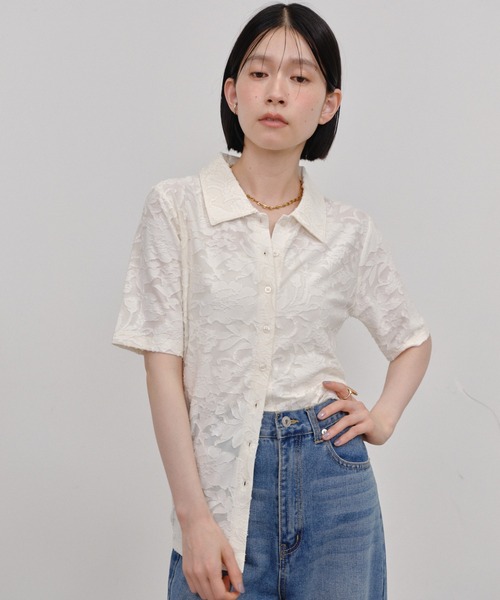 Shelly island（シェリーアイランド）の「オパールポロプルオーバーカーディガン（Tシャツ/カットソー・レディース・ホワイト/ブラック/ピンク・FREE）」の6枚目の写真
