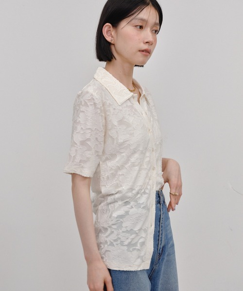 Shelly island（シェリーアイランド）の「オパールポロプルオーバーカーディガン（Tシャツ/カットソー・レディース・ホワイト/ブラック/ピンク・FREE）」の7枚目の写真