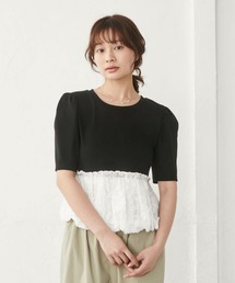 archives | ストライプアソートレースドッキングバルーンTOPS(Tシャツ/カットソー)
