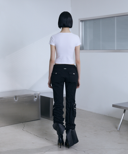 VOONT(ブント)の「Embroidery Napoleon Slim T-Shirt (IVORY)(Tシャツ/カットソー・レディース・アイボリー・OS)」の12枚目の写真