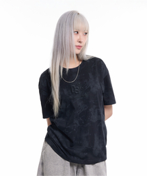 モノグラムエンボロゴウォッシング半袖Tシャツグレー