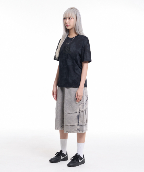CREAM SODA LAB(クリームソーダラボ)の「モノグラムエンボロゴウォッシング半袖Tシャツグレー(Tシャツ/カットソー・メンズ・その他・LARGE/X-LARGE)」の5枚目の写真