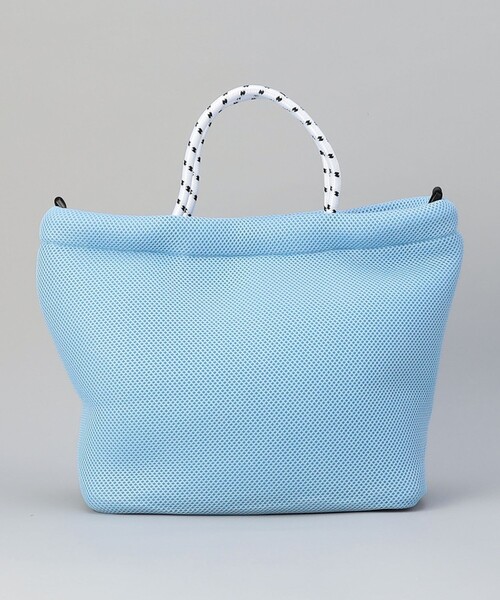 coen(コーエン)の「ロゴ刺繍 メッシュパフ2wayショルダーバッグ(Mサイズ)(ショルダーバッグ・レディース・ベージュ/ブラック/ライトブルー/オフホワイト・FREE)」の22枚目の写真