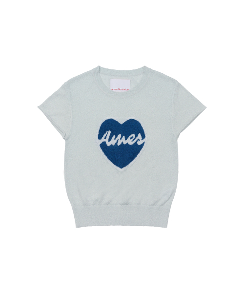 AMESWORLDWIDE（アメスワールドワイド）の「HEART SHORT SLEEVE KNIT BLUE（ニット/セーター・レディース・その他・FREE）」の7枚目の写真
