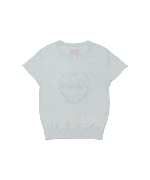AMESWORLDWIDE（アメスワールドワイド）の「HEART SHORT SLEEVE KNIT BLUE（ニット/セーター・レディース・その他・FREE）」の8枚目の写真