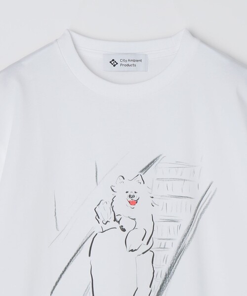 City Ambient Products(シティアンビエントプロダクツ)の「【City Ambient Products別注】佐伯 ゆう子: アート Tシャツ(Tシャツ/カットソー・メンズ・ホワイト/ライトホワイト・MEDIUM/X-LARGE/LARGE)」の18枚目の写真