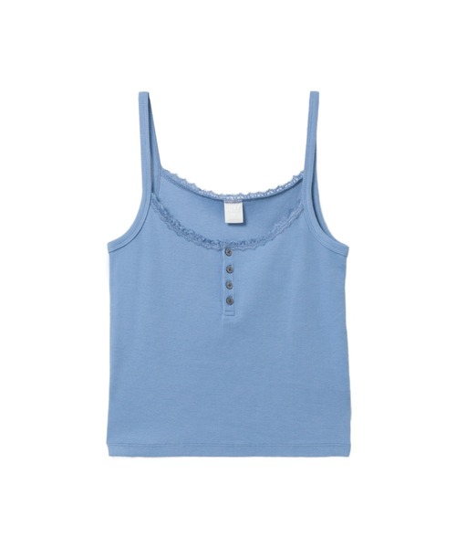 APEE BY A BATHING APE(エイピーバイアベイシングエイプ)の「RIB POINTELLE CAMISOLE #1(キャミソール・レディース・ブルー/グレー/ネイビー・SMALL/X-SMALL)」の3枚目の写真
