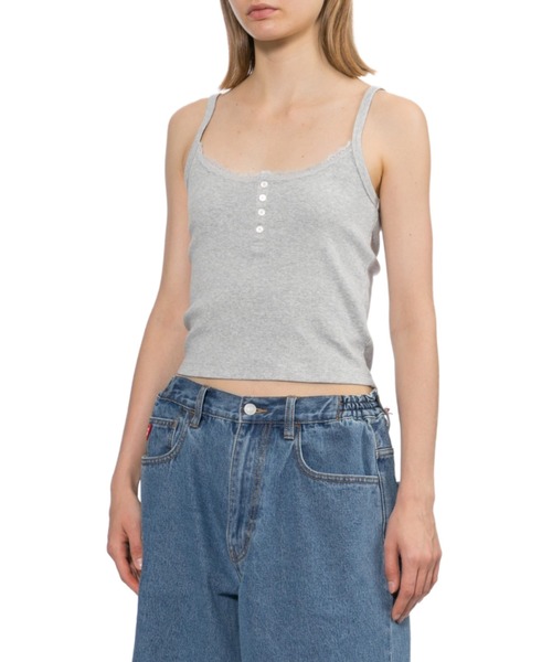 APEE BY A BATHING APE(エイピーバイアベイシングエイプ)の「RIB POINTELLE CAMISOLE #1(キャミソール・レディース・ブルー/グレー/ネイビー・SMALL/X-SMALL)」の7枚目の写真