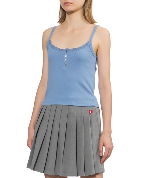 APEE BY A BATHING APE(エイピーバイアベイシングエイプ)の「RIB POINTELLE CAMISOLE #1(キャミソール・レディース・ブルー/グレー/ネイビー・SMALL/X-SMALL)」の9枚目の写真