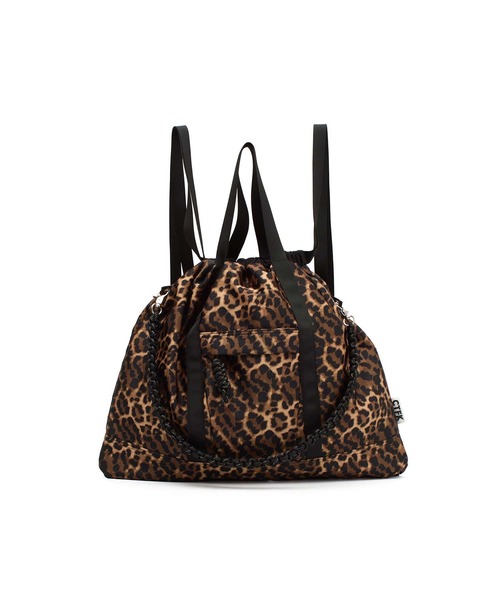 CONTROL FREAK / CTFK（コントロールフリーク）の「(CONTROL FREAK)NYLON 3WAY SQUARE TOTE LEOPARD（トートバッグ・レディース・ブラウン・ONE SIZE）」の4枚目の写真