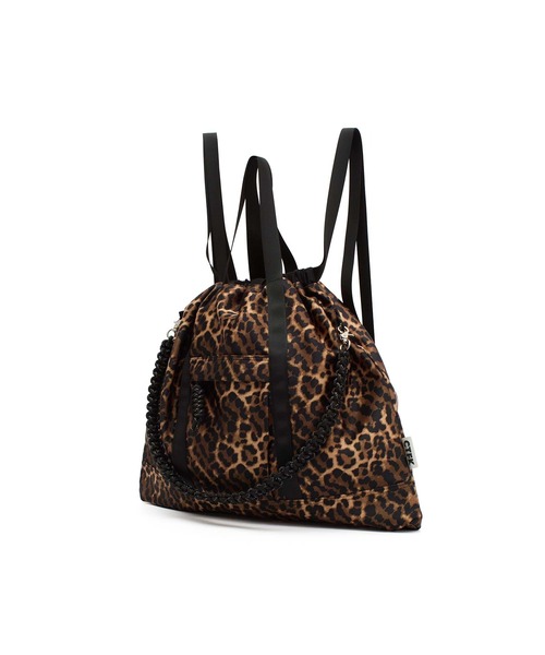 CONTROL FREAK / CTFK（コントロールフリーク）の「(CONTROL FREAK)NYLON 3WAY SQUARE TOTE LEOPARD（トートバッグ・レディース・ブラウン・ONE SIZE）」の5枚目の写真