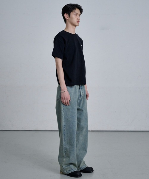 THE CLE(ザクレ)の「TIGHT T-SHIRTS / タイトTシャツ(Tシャツ/カットソー・メンズ・ホワイト/ブラック・1/2)」の7枚目の写真