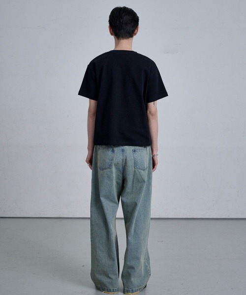 THE CLE(ザクレ)の「TIGHT T-SHIRTS / タイトTシャツ(Tシャツ/カットソー・メンズ・ホワイト/ブラック・1/2)」の8枚目の写真