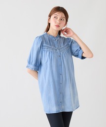 2.5オンスデニム軽やかブラウス