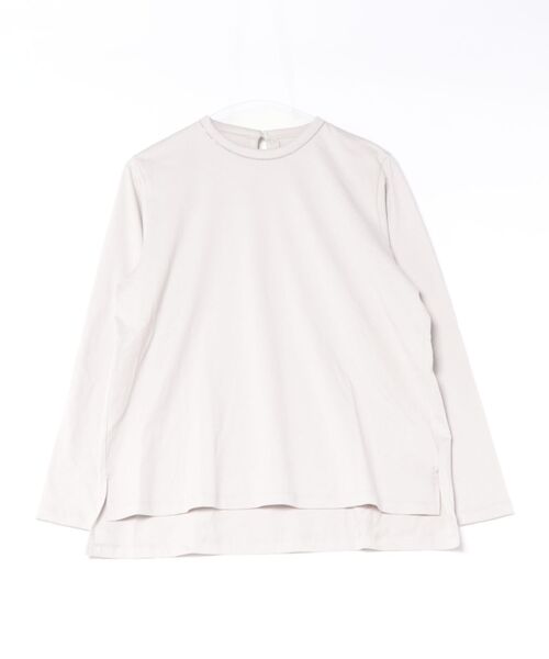 ARCHIVER(アーカイバ)の「【S】【it】【BLANC VERT】サイドスリット ロングスリーブトップス(Tシャツ/カットソー・レディース・ライトグレー・38)」の1枚目の写真