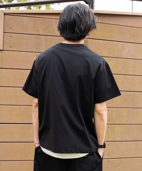 CRAFT STANDARD BOUTIQUE(クラフトスタンダードブティック)の「遮熱/吸水速乾/UVカット SPEEDRY 上下セット 半袖T&ハーフパンツ(セットアップ・メンズ・ネイビー/ブラック/チャコールグレー・M/L)」の10枚目の写真