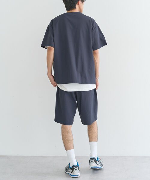 CRAFT STANDARD BOUTIQUE(クラフトスタンダードブティック)の「遮熱/吸水速乾/UVカット SPEEDRY 上下セット 半袖T&ハーフパンツ(セットアップ・メンズ・ネイビー/ブラック/チャコールグレー・M/L)」の16枚目の写真