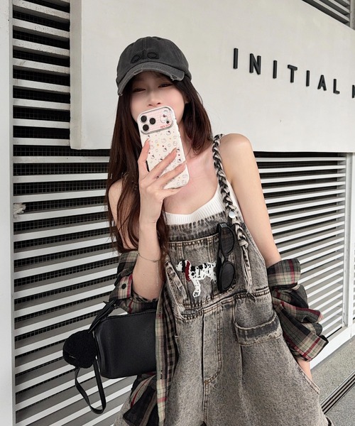 FAVORITO（ファヴォリート）の「デニムオールインワン（サロペット/オーバーオール・レディース・グレー・XL/L/M/S）」の7枚目の写真