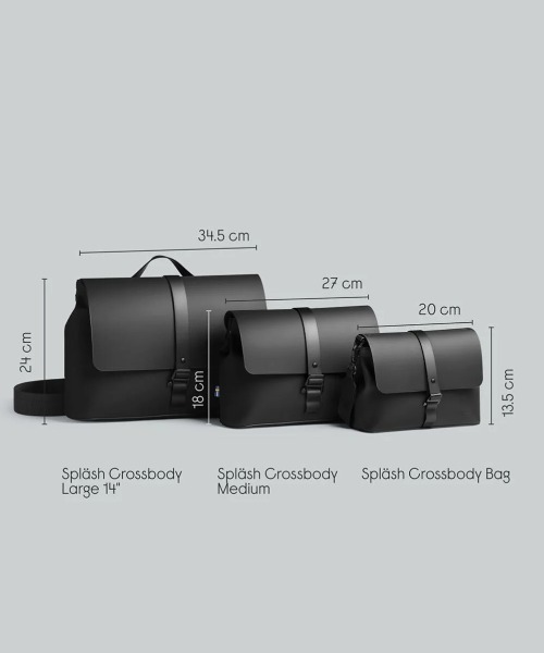 GASTON LUGA(ガストンルーガ)の「GASTON LUGA/ガストンルーガ/Splash Crossbody Large 14"(ボディバッグ/ウエストポーチ・レディース・ブラック/グレー/オリーブ・F)」の4枚目の写真