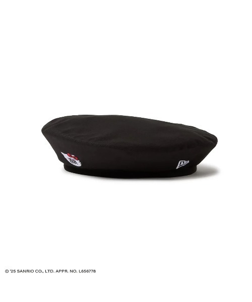 NEW ERA(ニューエラ)の「ニューエラ【NEW ERA】- 14348612 BERET KITTY FACE NE BLK(ハンチング/ベレー帽・レディース・ブラック・S/M/L/XL)」の1枚目の写真