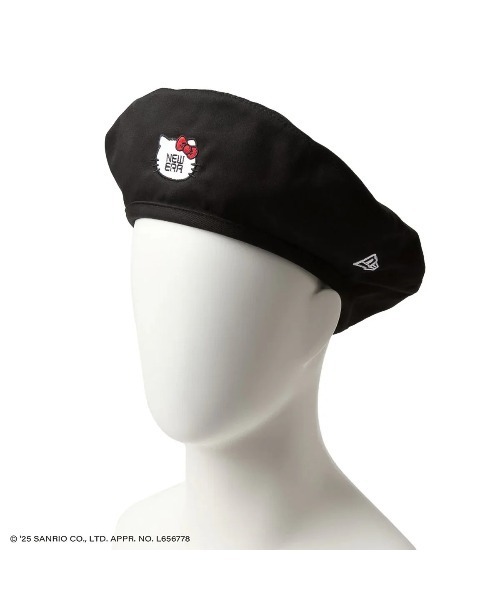 NEW ERA(ニューエラ)の「ニューエラ【NEW ERA】- 14348612 BERET KITTY FACE NE BLK(ハンチング/ベレー帽・レディース・ブラック・S/M/L/XL)」の11枚目の写真