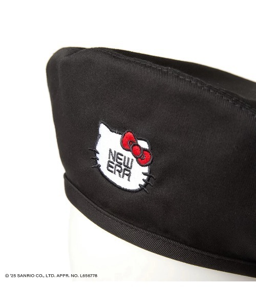 NEW ERA(ニューエラ)の「ニューエラ【NEW ERA】- 14348612 BERET KITTY FACE NE BLK(ハンチング/ベレー帽・レディース・ブラック・S/M/L/XL)」の5枚目の写真