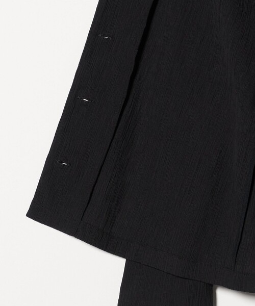 UNITED ARROWS(ユナイテッドアローズ)の「クレープ シャツ ジャケット ‐ウォッシャブル‐(テーラードジャケット・レディース・ブラック/ダークブラウン・FREE)」の7枚目の写真