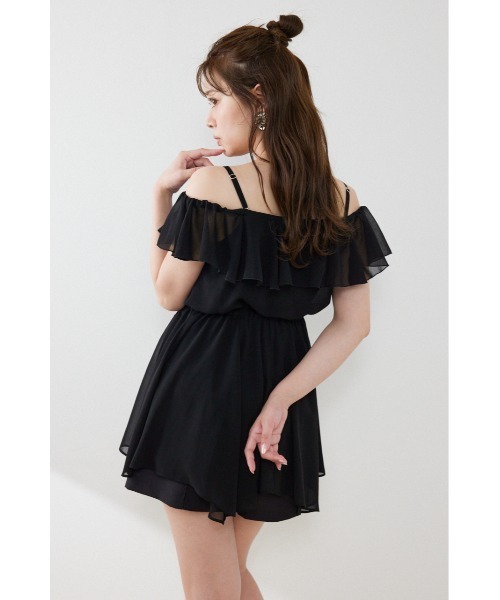 rienda(リエンダ)の「エアリーフリルキャミチュニック 夏服(シャツ/ブラウス・レディース・ブラック/ホワイト/ライトピンク・FREE)」の17枚目の写真