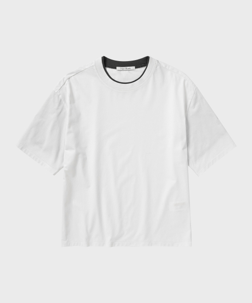 NONBLANK(ノンブランク)の「クロップHS Tシャツ_ホワイト(Tシャツ/カットソー・メンズ・ホワイト・MEDIUM/LARGE/X-LARGE)」の1枚目の写真