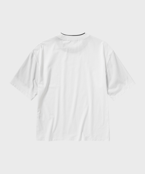 NONBLANK(ノンブランク)の「クロップHS Tシャツ_ホワイト(Tシャツ/カットソー・メンズ・ホワイト・MEDIUM/LARGE/X-LARGE)」の2枚目の写真