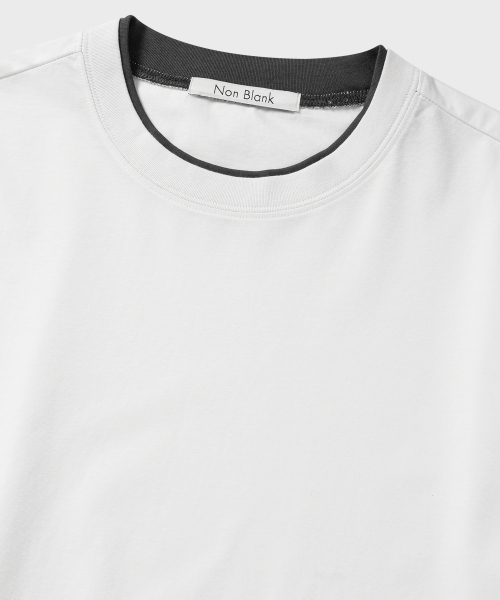 NONBLANK(ノンブランク)の「クロップHS Tシャツ_ホワイト(Tシャツ/カットソー・メンズ・ホワイト・MEDIUM/LARGE/X-LARGE)」の3枚目の写真
