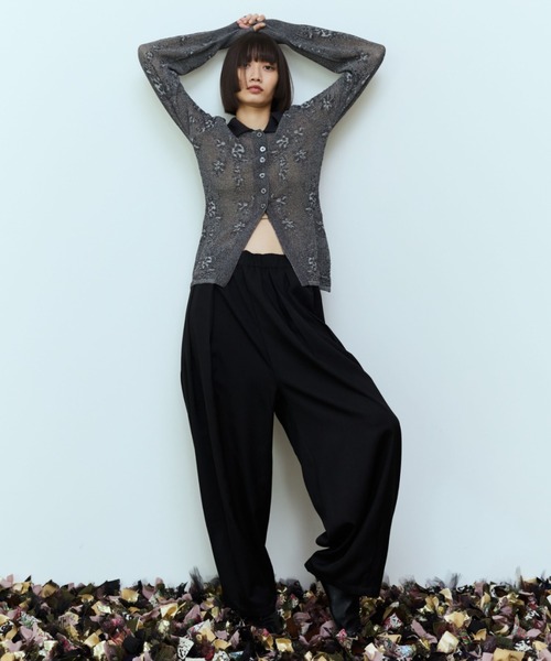 flaeu(フラユ)の「Floral Lace Knit Cardigan(カーディガン/ボレロ・レディース・ホワイト/ブラウン/ブラック・FREE)」の16枚目の写真