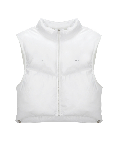 41PRAY(サイルプレイ)の「Pray Puff Vest / White(ダウンベスト・レディース・ホワイト・OS)」の6枚目の写真