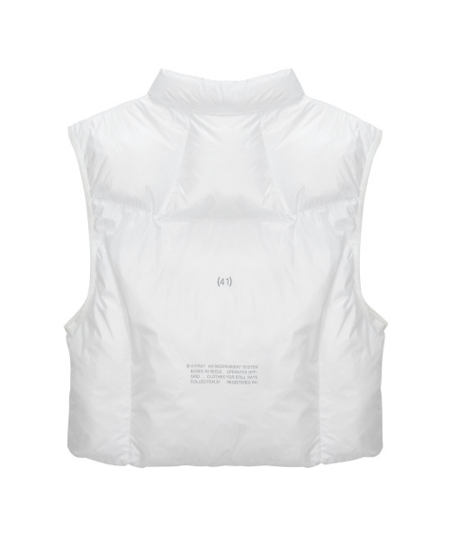 41PRAY(サイルプレイ)の「Pray Puff Vest / White(ダウンベスト・レディース・ホワイト・OS)」の7枚目の写真