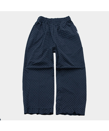 フリルミニドットベーシックロゴストラップバンディングワイドコットンパンツ_3COLOR