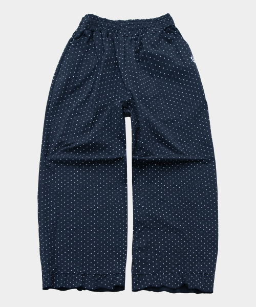 SOME PLACE(サムプレイス)の「フリルミニドットベーシックロゴストラップバンディングワイドコットンパンツ_3COLOR(その他パンツ・メンズ・ネイビー/ブラック/ホワイト・FREE)」の6枚目の写真