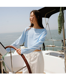 Cover up nylon t-shirt_3colors