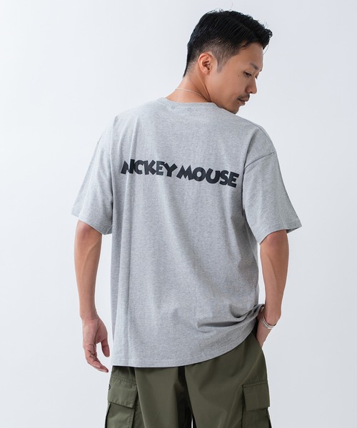 MICKEY MOUSE（ミッキーマウス）の「【MICKEY MOUSE】ミッキーマウス オーバーサイズ 半袖Ｔシャツ（Tシャツ/カットソー・メンズ・グレー/ホワイト系/ホワイト/ネイビー系・LARGE/MEDIUM/X-LARGE）」の8枚目の写真