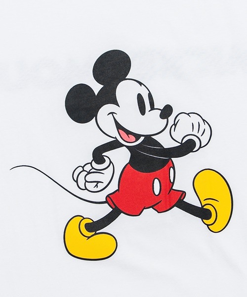 MICKEY MOUSE（ミッキーマウス）の「【MICKEY MOUSE】ミッキーマウス オーバーサイズ 半袖Ｔシャツ（Tシャツ/カットソー・メンズ・グレー/ホワイト系/ホワイト/ネイビー系・LARGE/MEDIUM/X-LARGE）」の14枚目の写真
