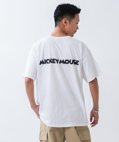 MICKEY MOUSE（ミッキーマウス）の「【MICKEY MOUSE】ミッキーマウス オーバーサイズ 半袖Ｔシャツ（Tシャツ/カットソー・メンズ・グレー/ホワイト系/ホワイト/ネイビー系・LARGE/MEDIUM/X-LARGE）」の19枚目の写真