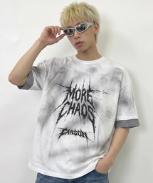 A'GEM/9 × .kom 『ARULE/アルール』Smoke Graphic Layered T-Shirt/スモークグラフィック レイヤードTシャツ
