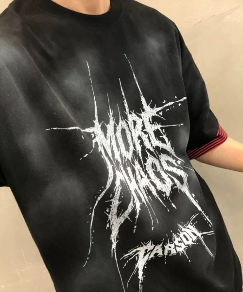 ARULE（アルール）の「A'GEM/9 × .kom 『ARULE/アルール』Smoke Graphic Layered T-Shirt/スモークグラフィック レイヤードTシャツ（Tシャツ/カットソー・メンズ・ホワイト/ブラック・FREE）」の9枚目の写真