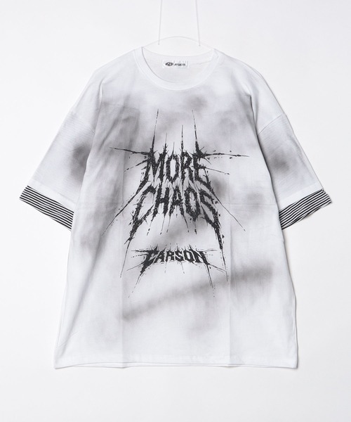 ARULE（アルール）の「A'GEM/9 × .kom 『ARULE/アルール』Smoke Graphic Layered T-Shirt/スモークグラフィック レイヤードTシャツ（Tシャツ/カットソー・メンズ・ホワイト/ブラック・FREE）」の14枚目の写真