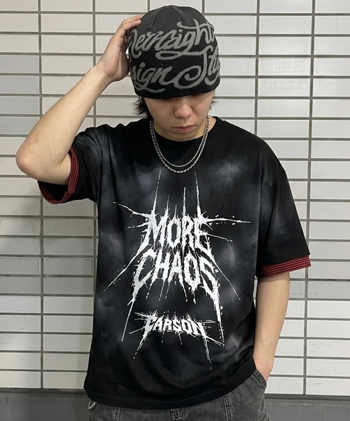 ARULE（アルール）の「A'GEM/9 × .kom 『ARULE/アルール』Smoke Graphic Layered T-Shirt/スモークグラフィック レイヤードTシャツ（Tシャツ/カットソー・メンズ・ホワイト/ブラック・FREE）」の7枚目の写真