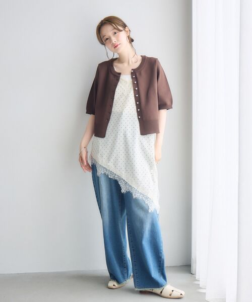 RETRO GIRL(レトロガール)の「イレヘムレース切替ワンピース(ワンピース・レディース・ブラック/オフホワイト/ホワイト系その他・FREE)」の4枚目の写真