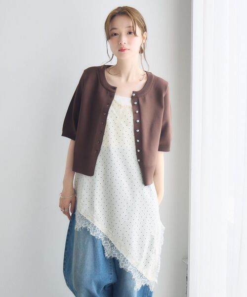 RETRO GIRL(レトロガール)の「イレヘムレース切替ワンピース(ワンピース・レディース・ブラック/オフホワイト/ホワイト系その他・FREE)」の6枚目の写真